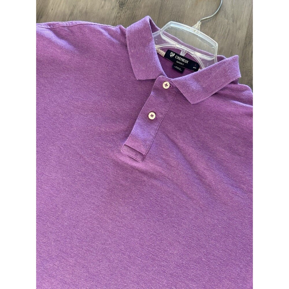 Daniel Cremieux Classics Mens Purple polo shirt. size L.